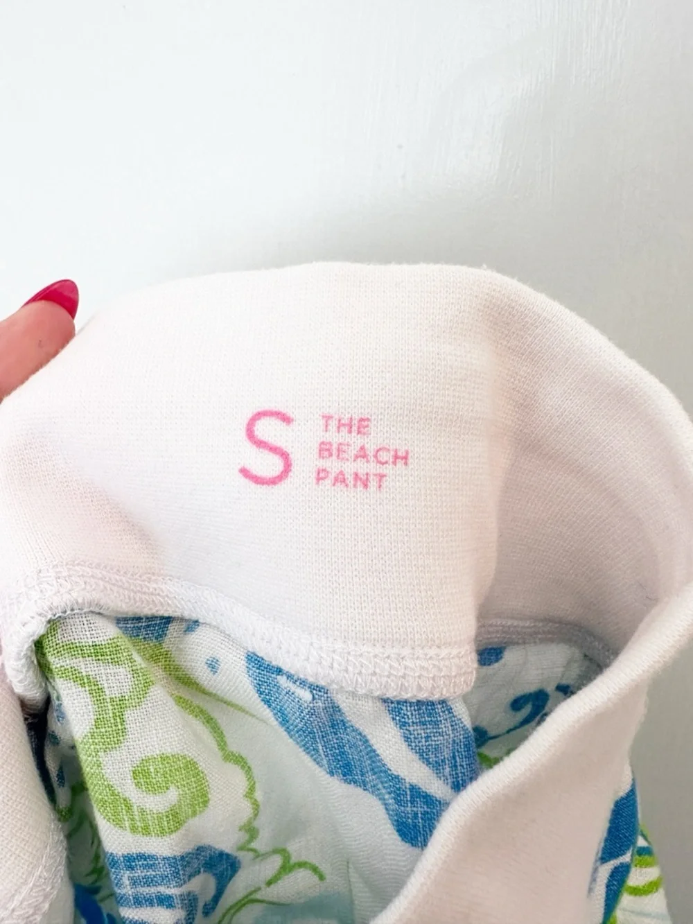 Lilly Pulitzer The Linen Beach Pant in Resort White Crystal Coast Mini S - Picture 4 of 7